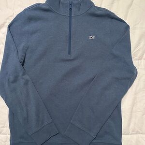 Youth Vineyard Vines Blue Half-Zip Sweater